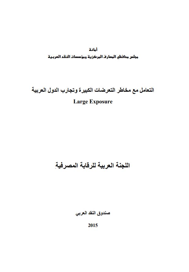 التعامل مع مخاطر التعرضات الكبيرة وتجارب الدول العربية